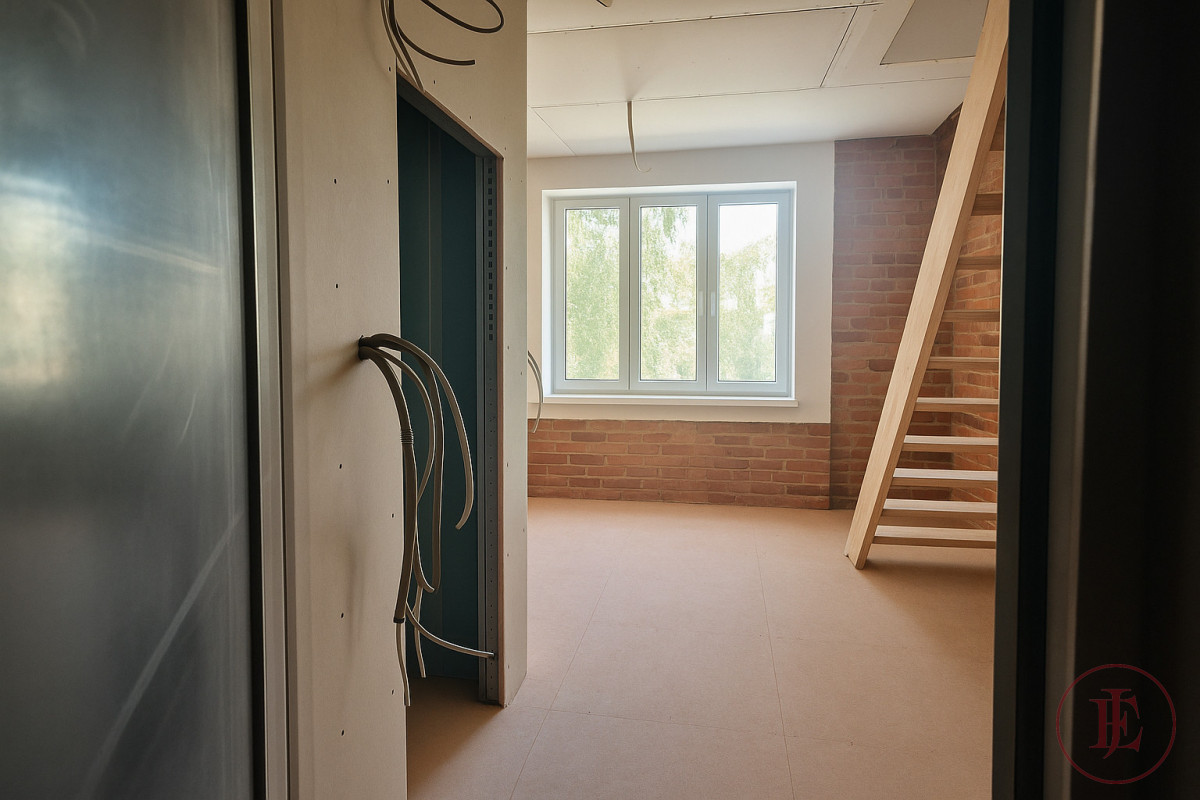 Łódź Górna, salon z aneksem, sypialnia